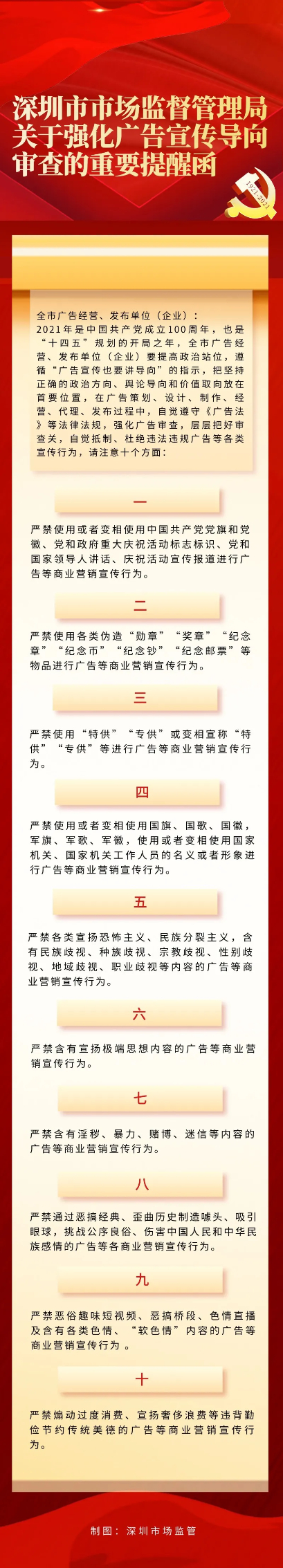 一個(gè)廣告被罰30萬！深圳發(fā)出廣告宣傳導(dǎo)向?qū)彶椤笆睢保? width=